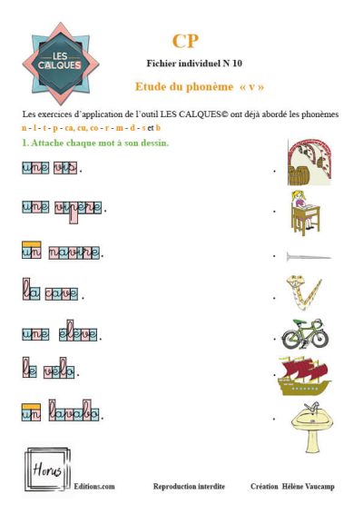 Fichier CP N 10 Phonème "V"